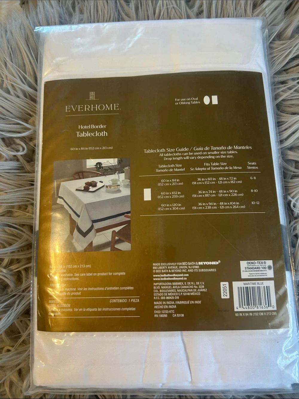 Everhome Hotel Border Tablecloth